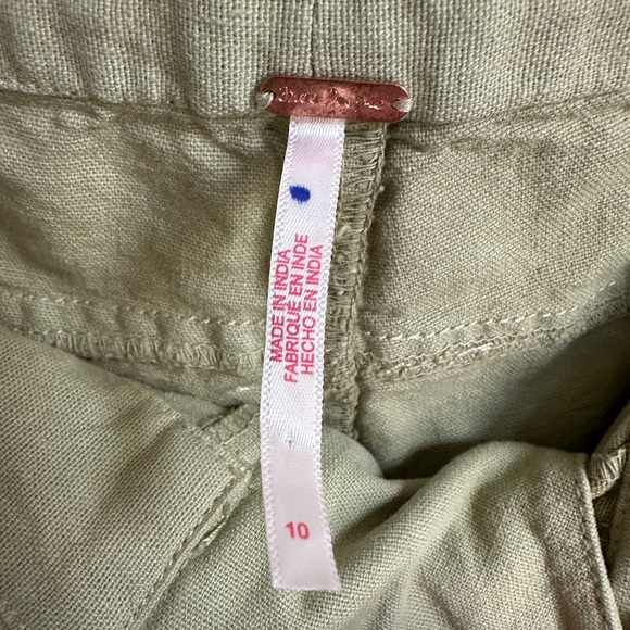 NWOT Free People Sweet Talk Chinos- Dried Aloe- size 10 - Picture 7 of 10